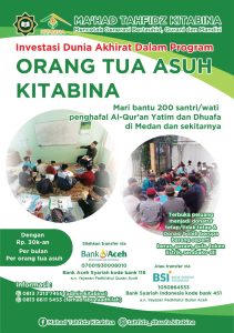 Program Orang Tua Asuh Mahad Yatim dan Dhuafa Kitabina